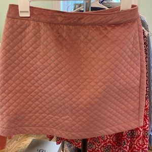 Velvet mini skirt